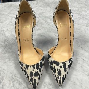 Christian Louboutin animal print heels